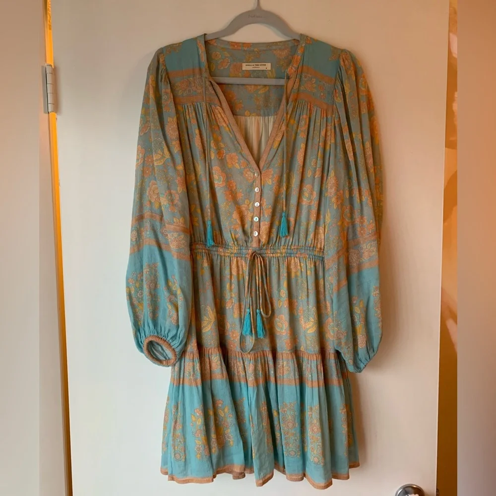 Spell & The Gypsy Juniper Playdress Eggshell Blue - Picture 7 of 10